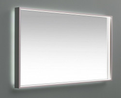 Зеркало Aquanet De Aqua Алюминиум 1400*750 мм (серебро) подсветка по периметру внешняя+внутренняя