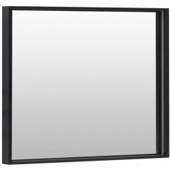 Зеркало Aquanet De Aqua Алюминиум 900*750 мм (черный) подсветка по периметру внешняя+внутренняя