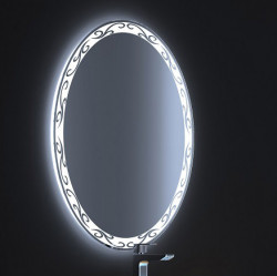 Зеркало Aquanet De Aqua Деко 600*800 мм с LED подсветкой