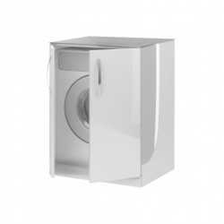 Шкаф для стиральной машины Aquanet De Aqua Трио Люкс 70 см (белый) напольный