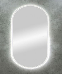 Зеркало Art&Max Bari AM-Bar-700-1200-DS-F-White 700*1200 мм (LED)