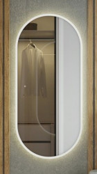 Зеркало Art&Max Bari AM-Bar-700-1500-DS-C-White 700*1500 мм (LED)