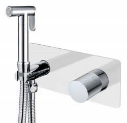 Гигиенический душ со смесителем Boheme Stick 127-WCR.2 (белый/хром)