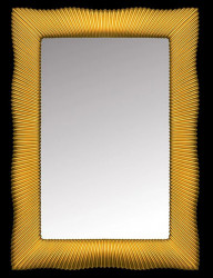 Зеркало Boheme Soho 563 700*1000 мм (LED, золото)