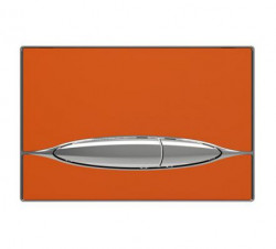 Кнопка смыва Bocchi Metauro P46-0007 (оранжевый/хром)