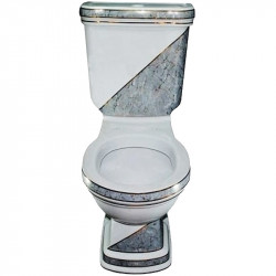 Напольный унитаз Creavit Klasik KL310.001I0 (белый с декором) чаша