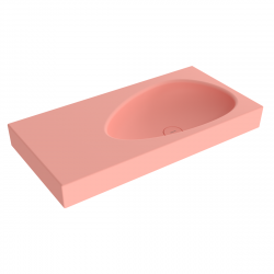 Раковина подвесная Bocchi Etna 1115-032-0125 900*450 мм (розовый матовый)