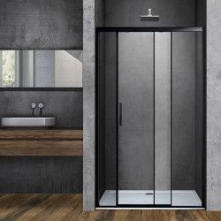 Душевая дверь Vincea Soft VDS-3SO130CLB 1300*1950 мм (черный/прозрачное)