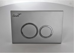 Кнопка смыва Cerutti SPA CR05SV (серебро матовое)